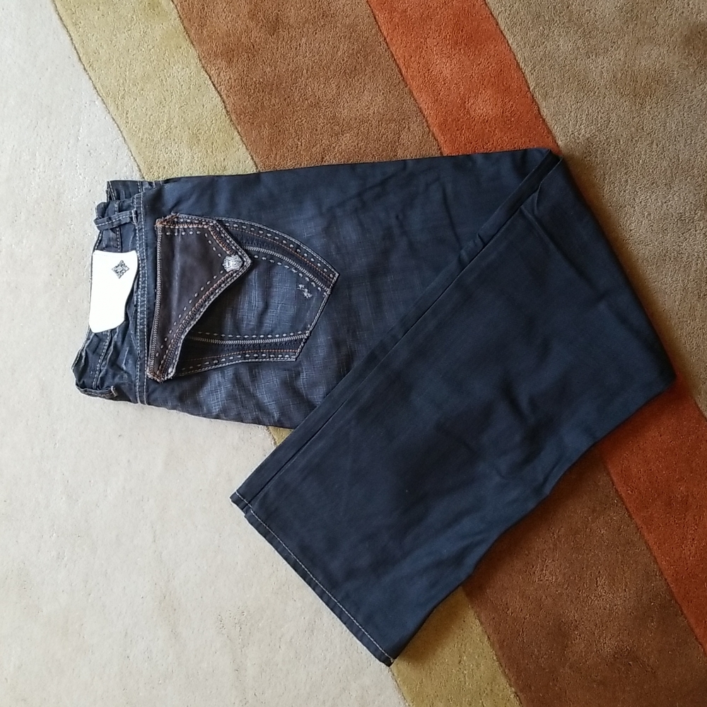 Original OG Monarchy Collection Men Blue Straight Leg Jeans size 38